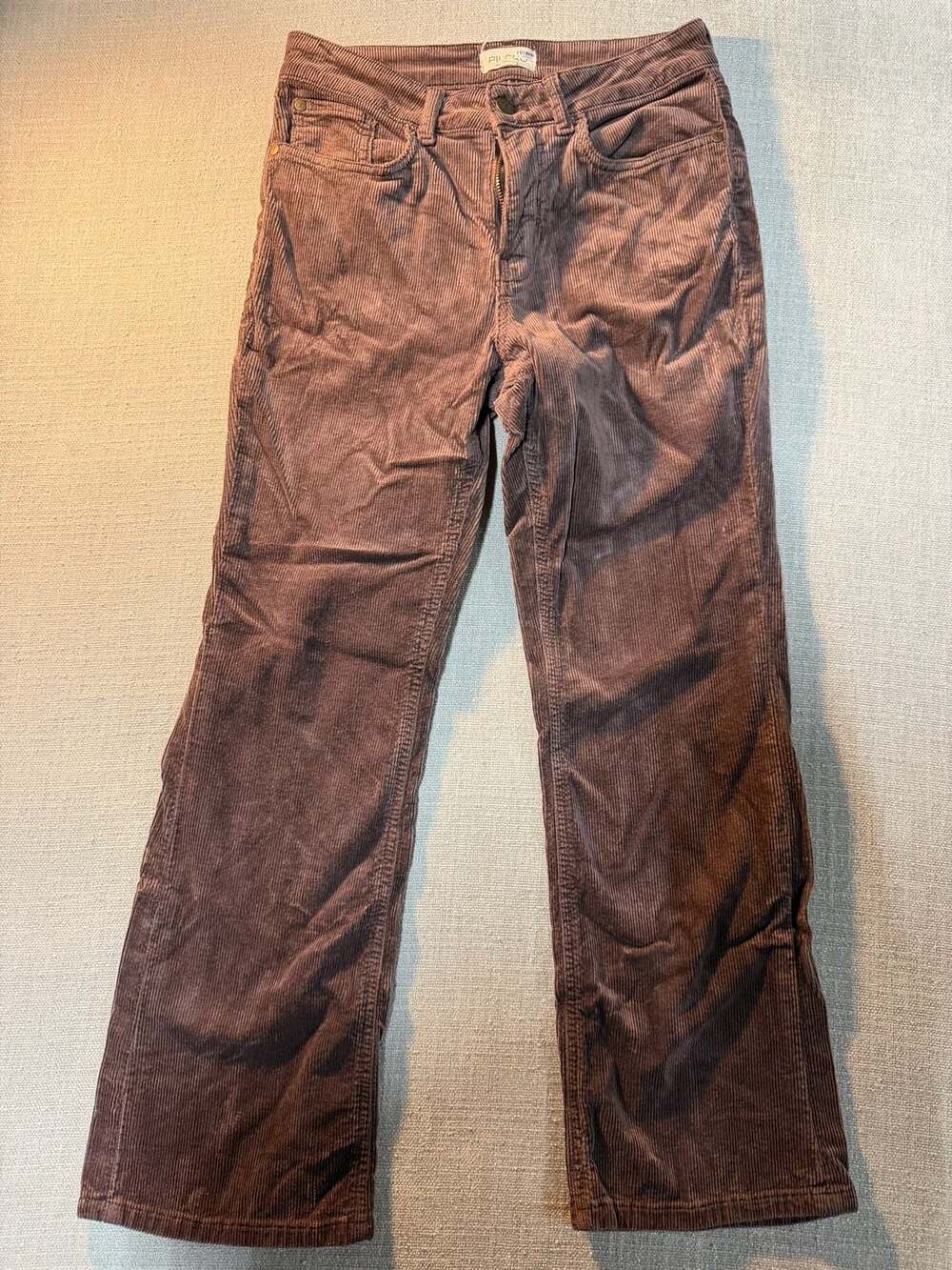 Pilcro Brown Corduroy Boot-Cut Pants